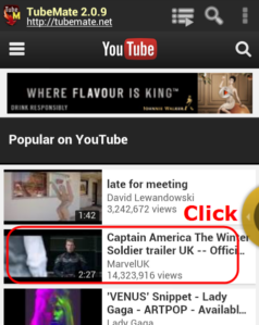 tubemate for android use